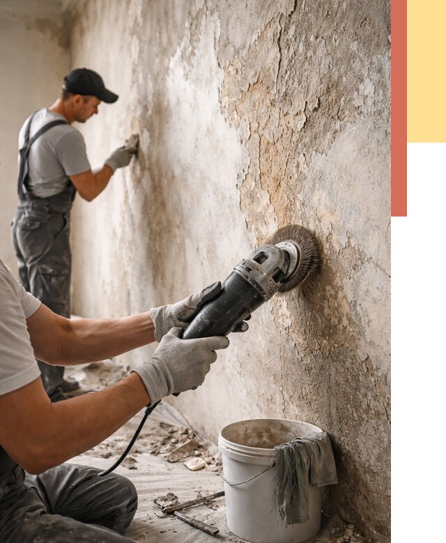 Снятие и удаление краски со стен в Коврове от 2149 руб. — ОТДЕЛОЧНИК-Квр