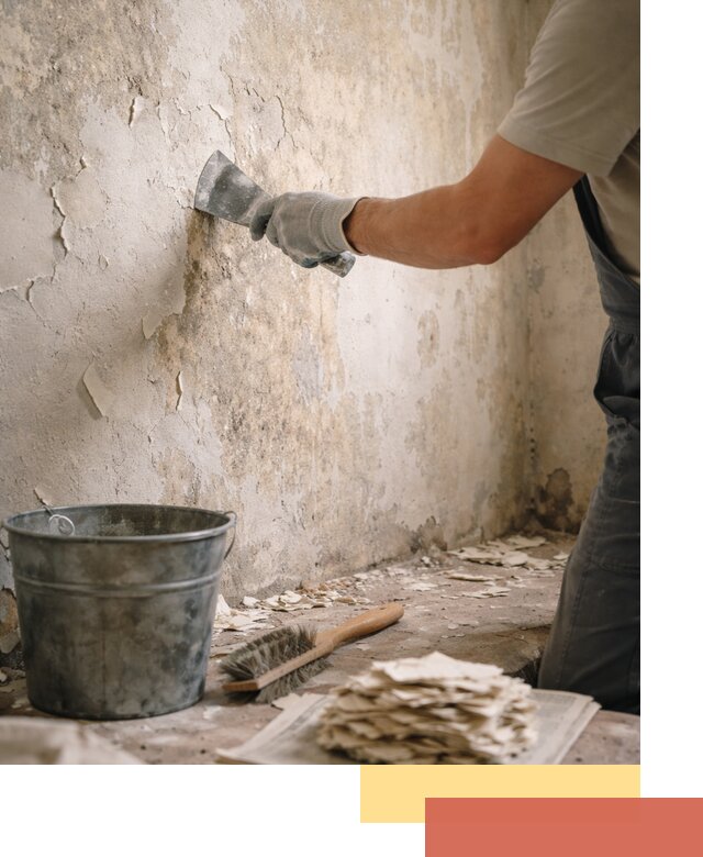 Удаление старой краски со стен в Коврове качественно и быстро