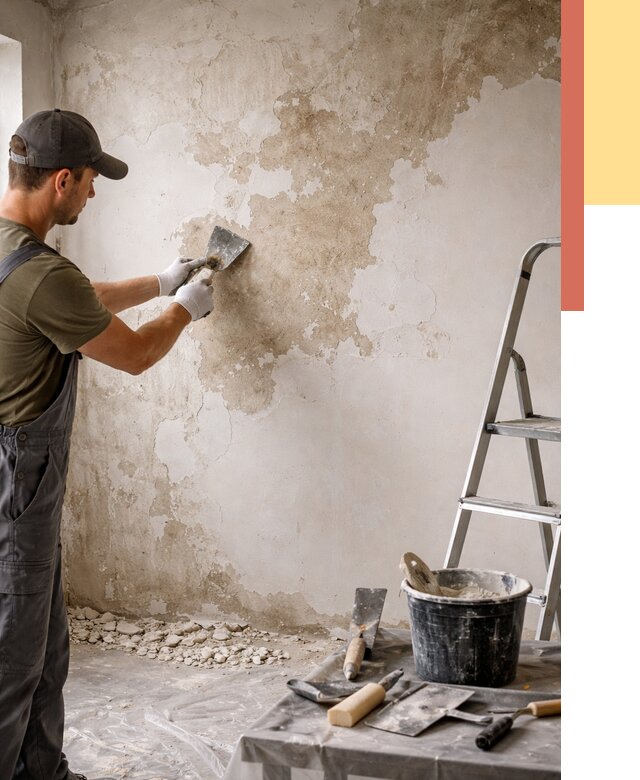 Снятие старой шпаклевки в Коврове от 1893 руб. — быстро и недорого | ОТДЕЛОЧНИК-Квр