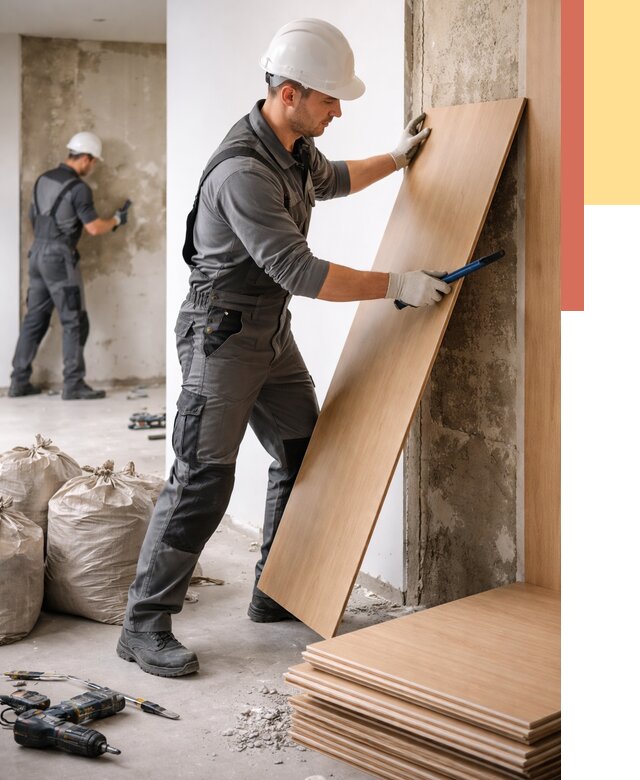 Демонтаж стеновых панелей в Коврове от 3581 руб. за м² быстро и недорого | ОТДЕЛОЧНИК-Квр