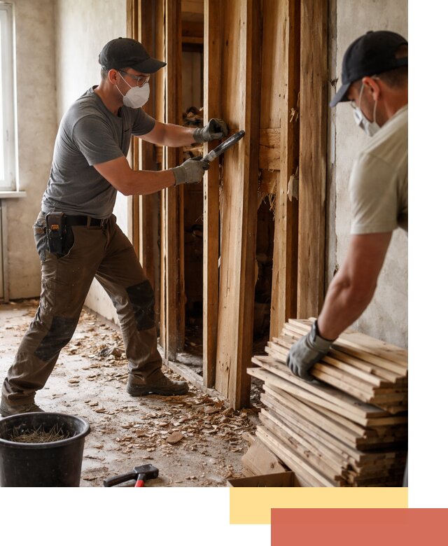 Демонтаж деревянных перегородок в Коврове быстро и аккуратно