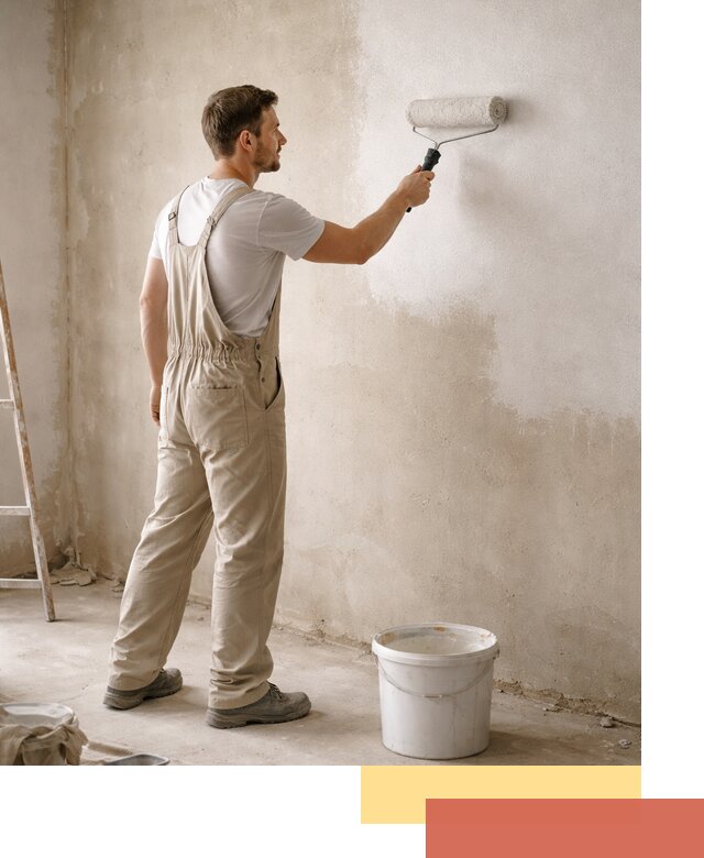 Грунтовка стен под отделку в Коврове профессиональным раствором