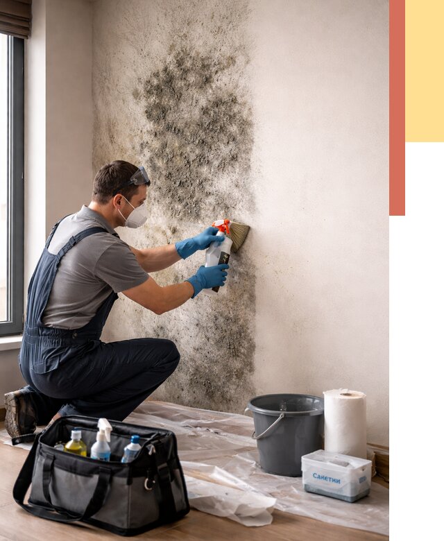 Удаление плесени со стен в Коврове от 2200 руб. — быстро и недорого | ОТДЕЛОЧНИК-Квр