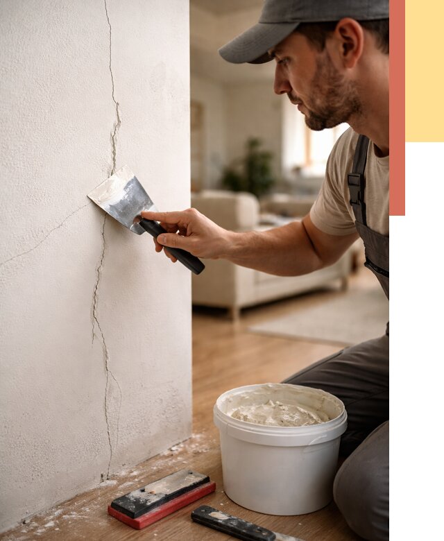 Заделка трещин и сколов в Коврове от 2507 руб. — быстро и недорого | ОТДЕЛОЧНИК-Квр