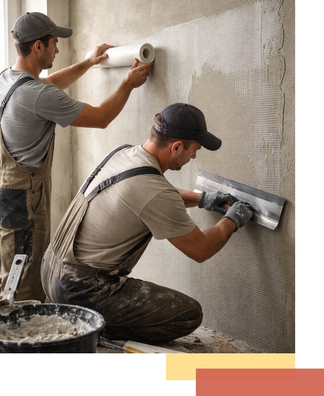 Армирование стен стеклосеткой в Коврове для прочной отделки