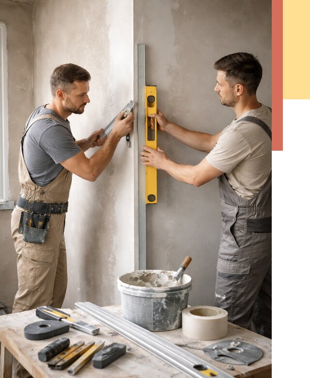 Выведение углов стен в Коврове от 1893 руб. быстро и недорого | ОТДЕЛОЧНИК-Квр