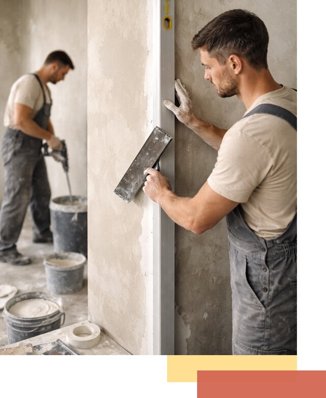 Выведение углов стен в Коврове: монтаж и оштукатуривание