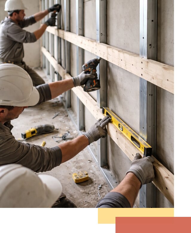 Устройство обрешетки под панели в Коврове