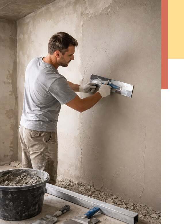 Штукатурка стен без маяков в Коврове от 7367 руб/м2 — услуги и цена | ОТДЕЛОЧНИК-Квр