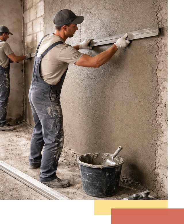 Штукатурка стен цементно-песчаная в Коврове профессионально