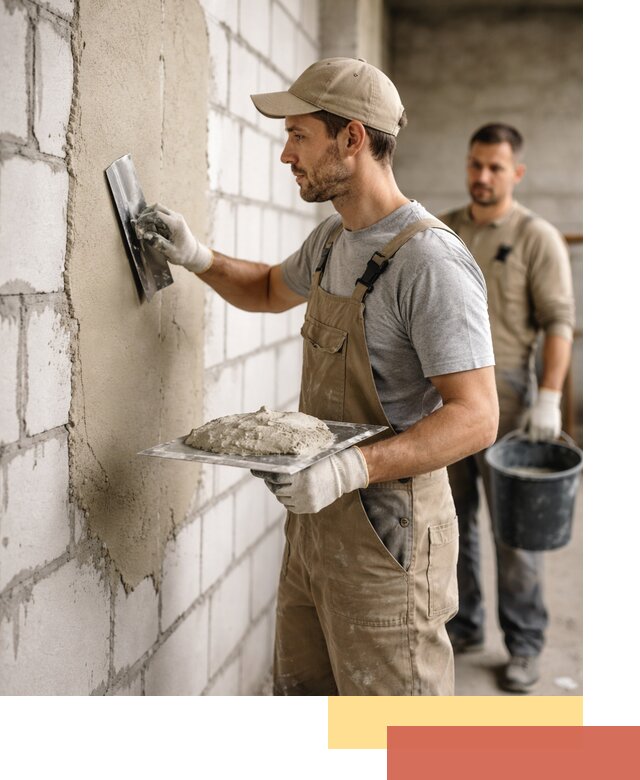 Штукатурка стен из газобетона в Коврове под ключ