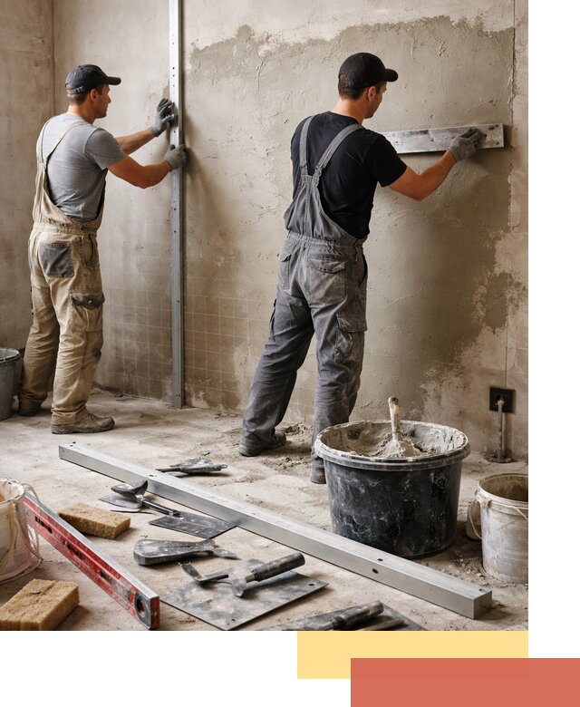 Профессиональная штукатурка стен под плитку в Коврове