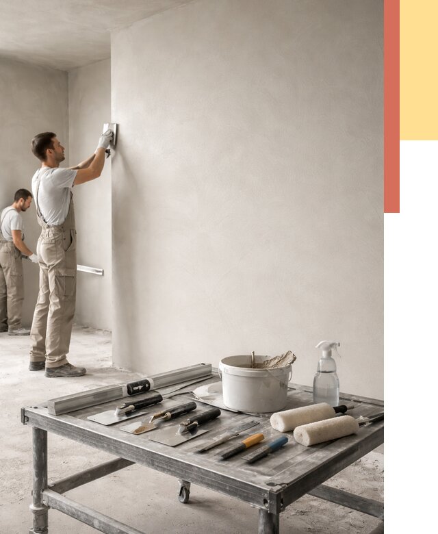 Штукатурка стен под покраску в Коврове от 4604 руб./м² — качественно и недорого | ОТДЕЛОЧНИК-Квр