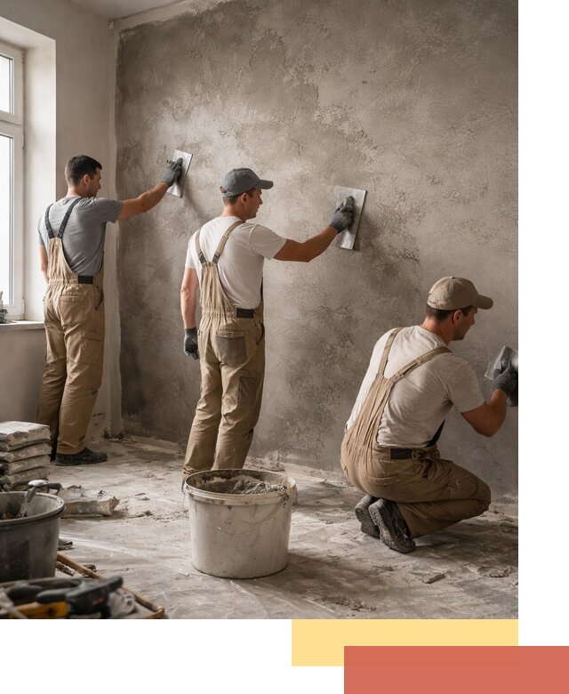 Декоративная штукатурка под бетон в Коврове для стен и потолков