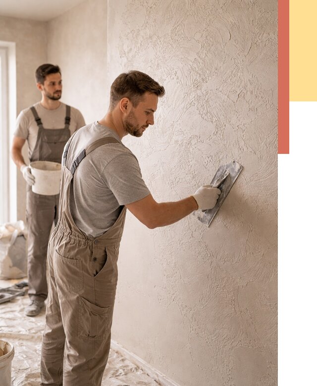 Фактурная штукатурка стен в Коврове от 4297 руб./м² — заказать под ключ | ОТДЕЛОЧНИК-Квр