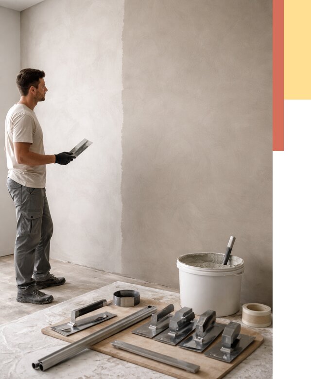 Нанесение микроцемента на стены в Коврове от 3274 руб./м2 под ключ | ОТДЕЛОЧНИК-Квр