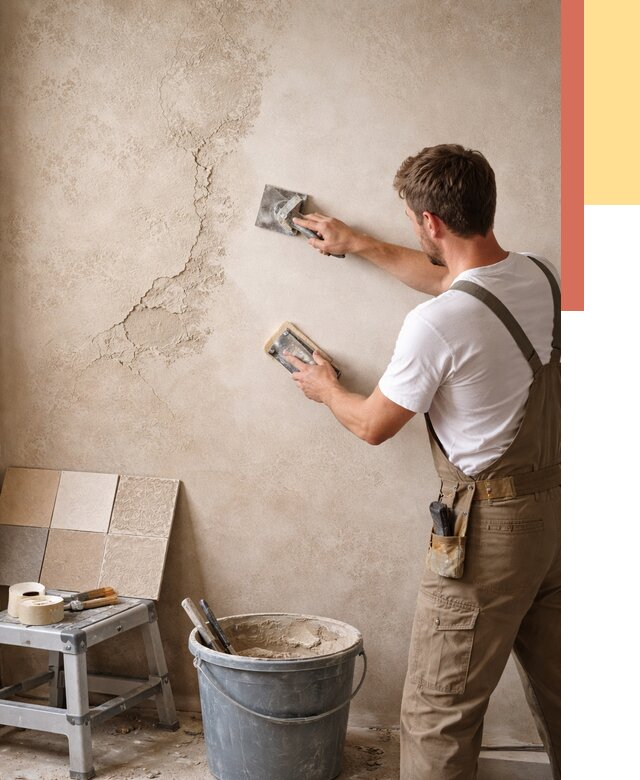 Ремонт декоративной штукатурки в Коврове от 4604 руб. под ключ | ОТДЕЛОЧНИК-Квр