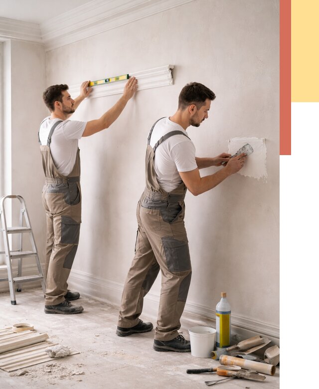 Монтаж лепнины на стены в Коврове от 4604 руб. — недорого, быстро | ОТДЕЛОЧНИК-Квр