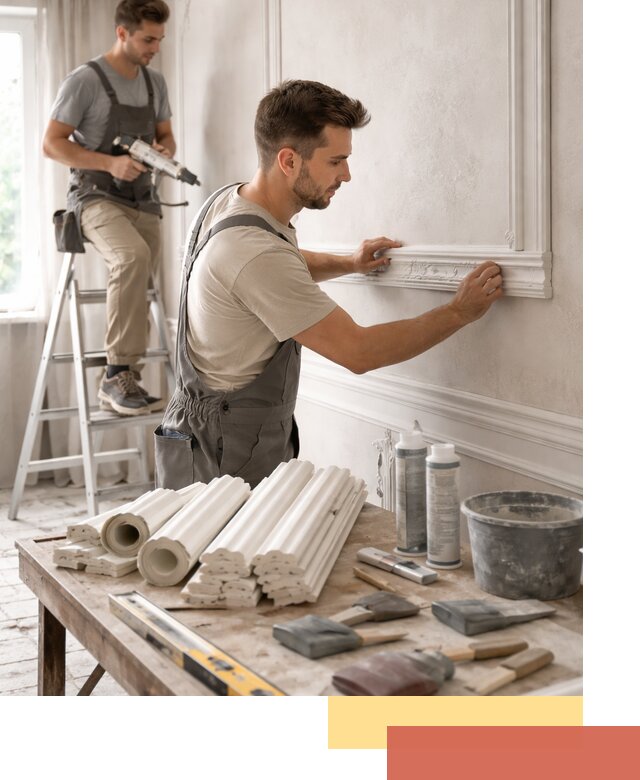 Монтаж лепнины на стены в Коврове профессионально и качественно