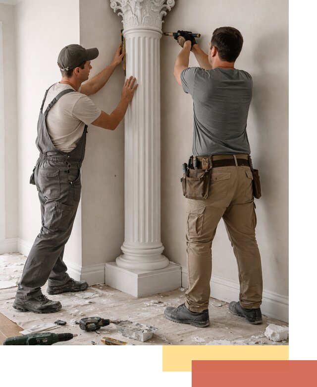 Установка декоративных колонн в Коврове под ключ