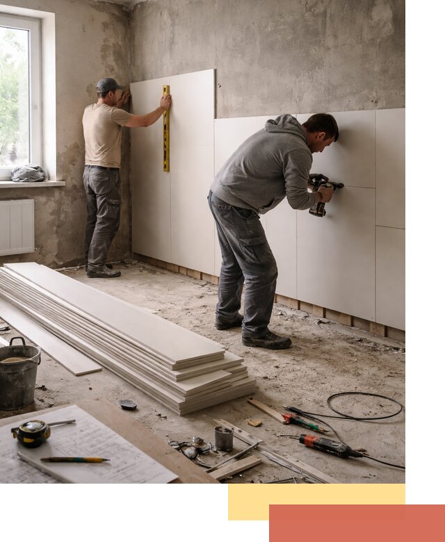 Монтаж ПВХ панелей на стены в Коврове качественно и быстро