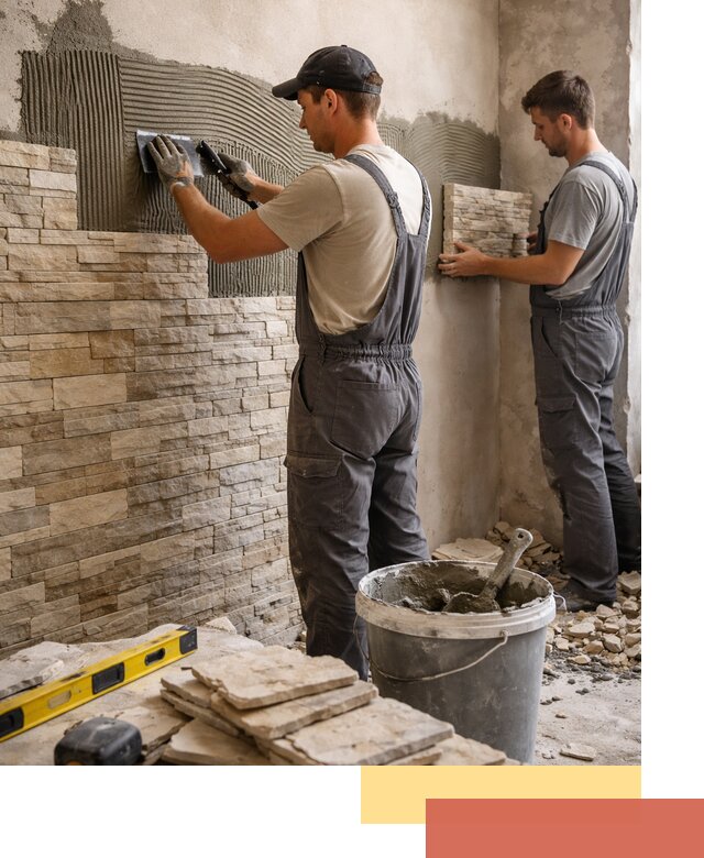 Монтаж искусственного камня в Коврове — облицовка стен и фасадов