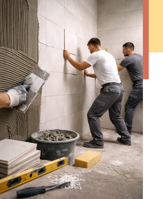 Укладка плитки на стены в Коврове от 870 руб. — качественно и недорого | ОТДЕЛОЧНИК-Квр