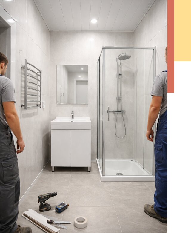 Отделка ванной комнаты панелями ПВХ в Коврове от 4604 руб. за м2 | ОТДЕЛОЧНИК-Квр