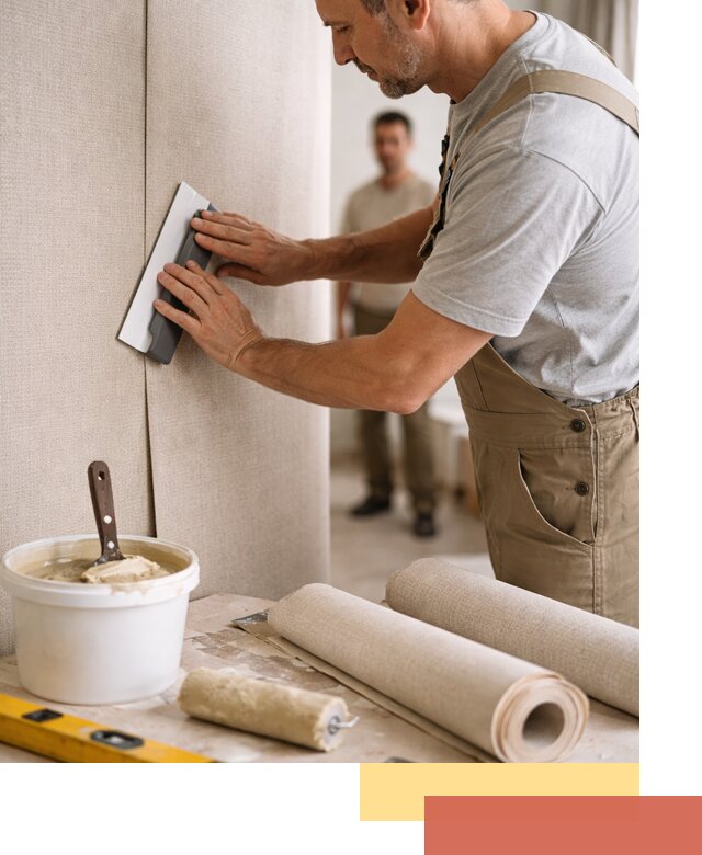 Поклейка текстильных обоев в Коврове профессионально и аккуратно