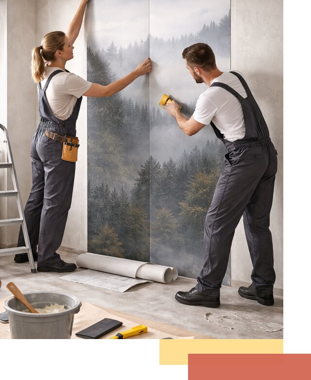 Поклейка фотообоев профессионально в Коврове под ключ