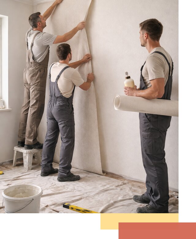 Оклейка стен обоями в Коврове — качественно и профессионально