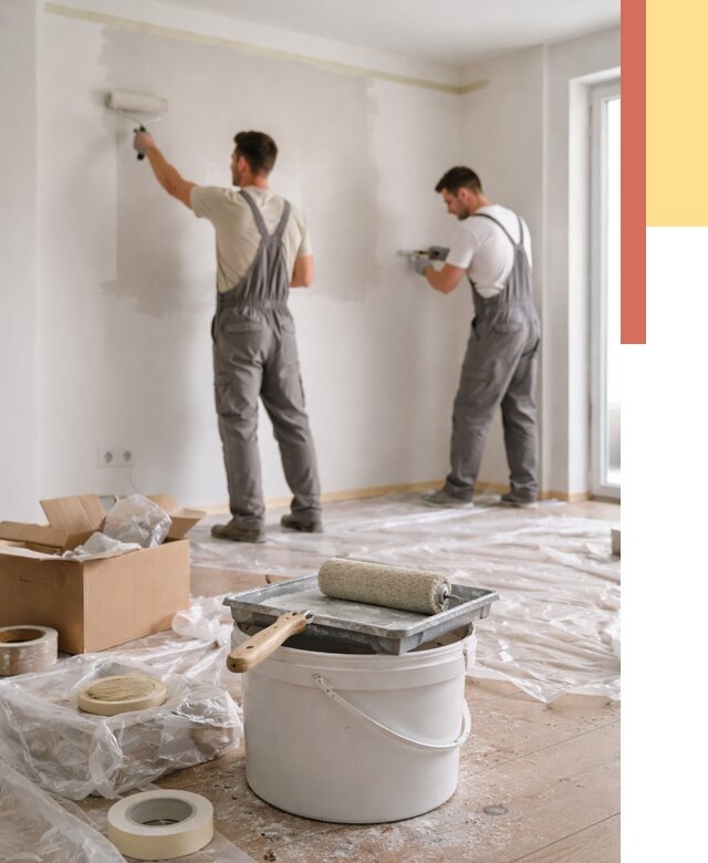 Покраска стен в квартире в Коврове от 2558 руб/м2 — быстро и недорого | ОТДЕЛОЧНИК-Квр