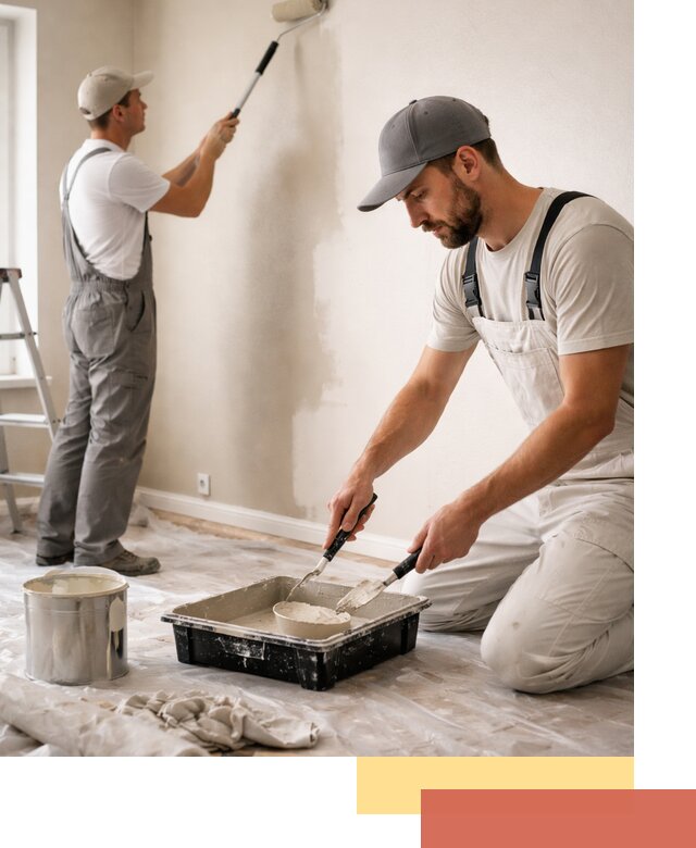 Покраска стен в квартире в Коврове — профессионально и аккуратно