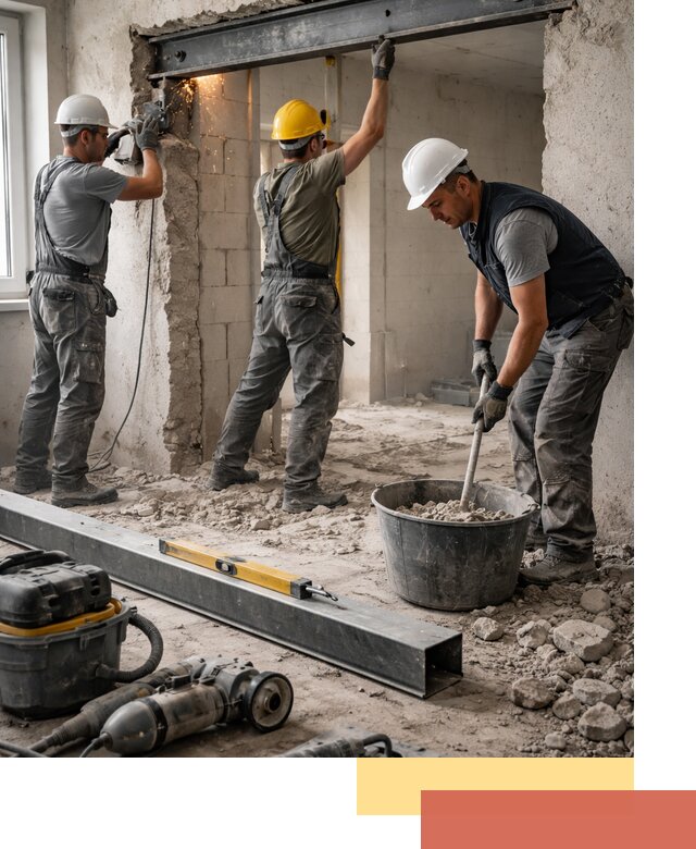 Создание проемов в стенах и несущих конструкциях в Коврове