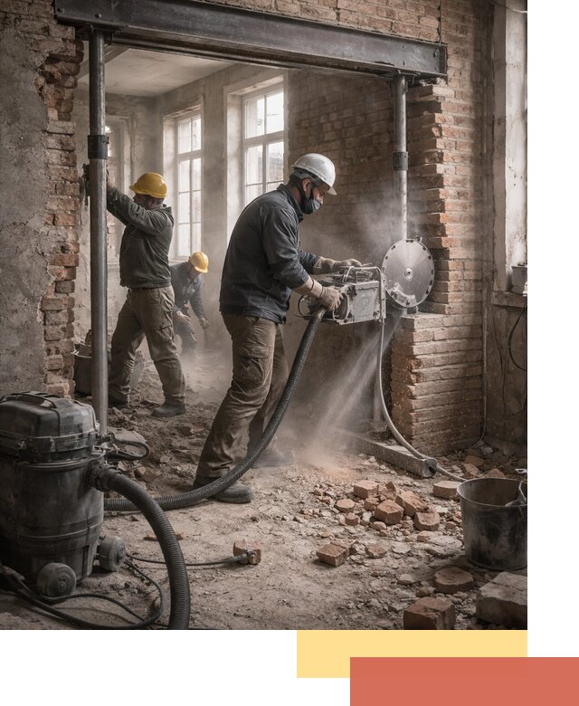 Прорезка проема в стене под дверной или оконный проем в Коврове