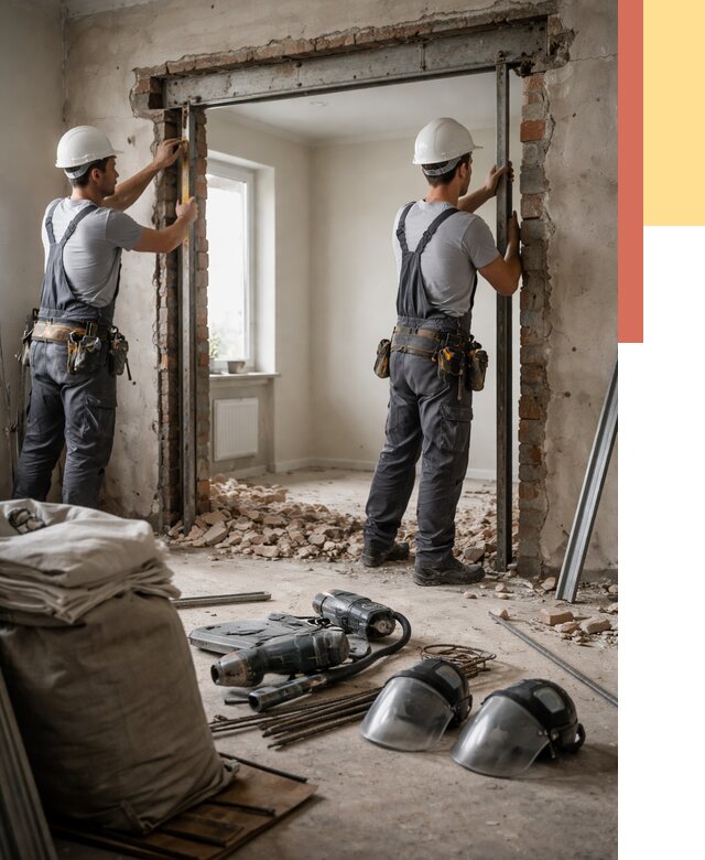 Расширение дверного проема в Коврове от 12790 руб. под ключ | ОТДЕЛОЧНИК-Квр