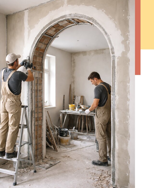 Устройство арочного проема в Коврове от 9720 руб. под ключ — быстро и недорого | ОТДЕЛОЧНИК-Квр