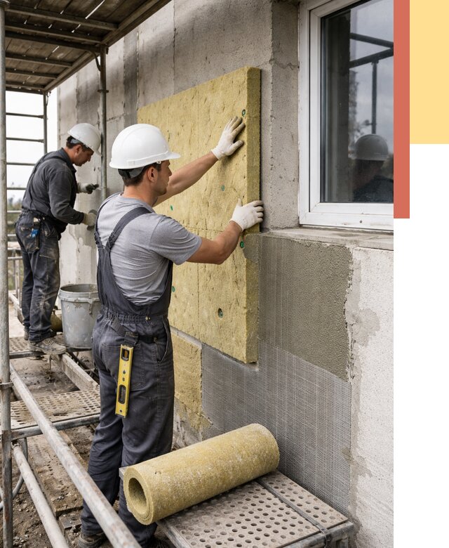 Утепление стен в Коврове от 4400 руб. под ключ — быстро и недорого | ОТДЕЛОЧНИК-Квр