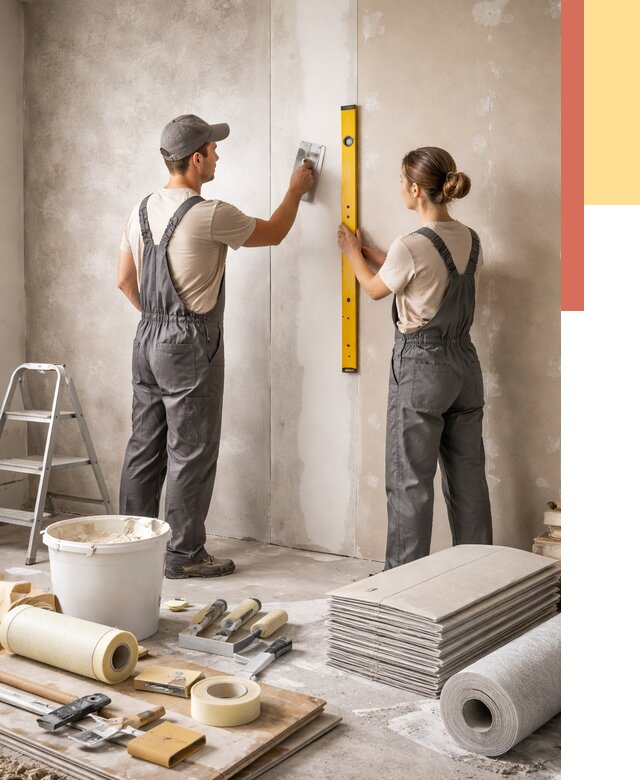 Отделка стен в Коврове от 1535 руб/м² — недорого, быстро, под ключ | ОТДЕЛОЧНИК-Квр