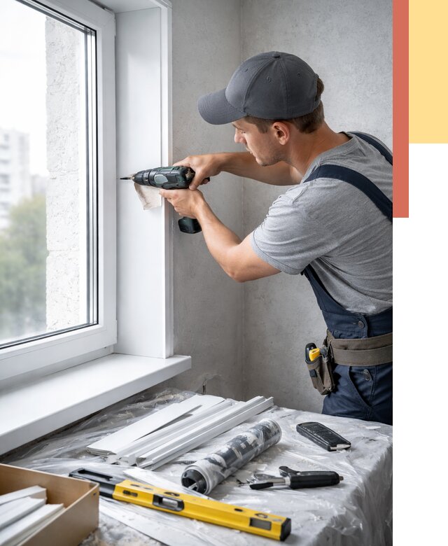 Установка пластиковых откосов в Коврове от 2302 руб. | ОТДЕЛОЧНИК-Квр монтаж, быстро и недорого