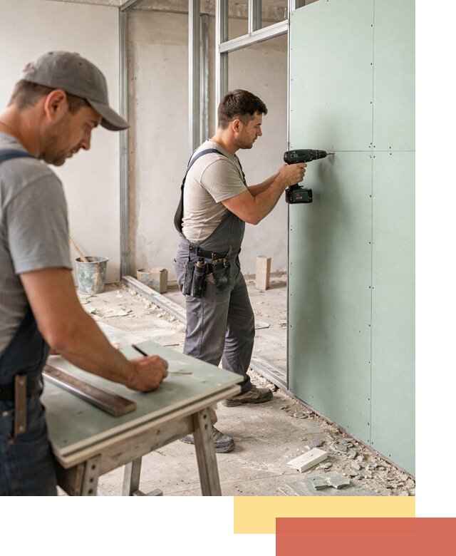 Перегородки из влагостойкого гипсокартона под ключ в Коврове