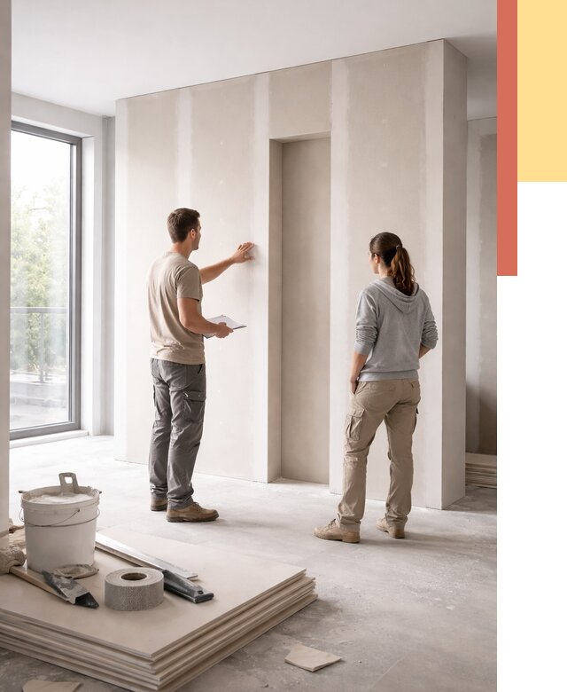 Зонирующая перегородка из гипсокартона в Коврове от 2865 руб. под ключ | ОТДЕЛОЧНИК-Квр