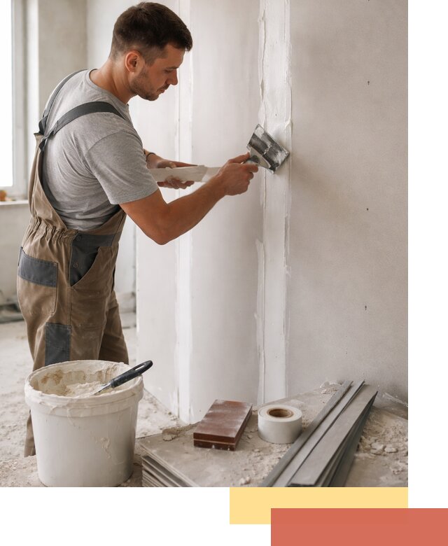 Шпаклевка перегородок из гипсокартона в Коврове качественно и быстро