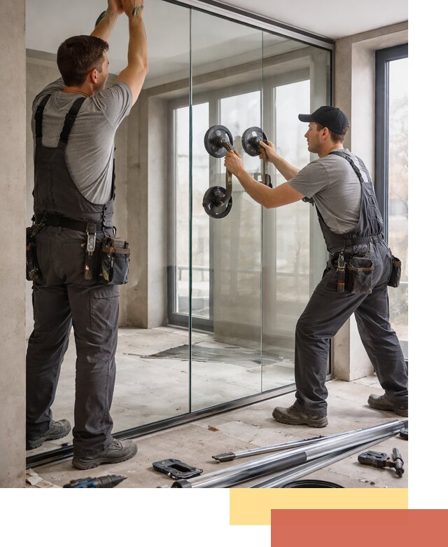 Цельностеклянные перегородки под ключ в Коврове