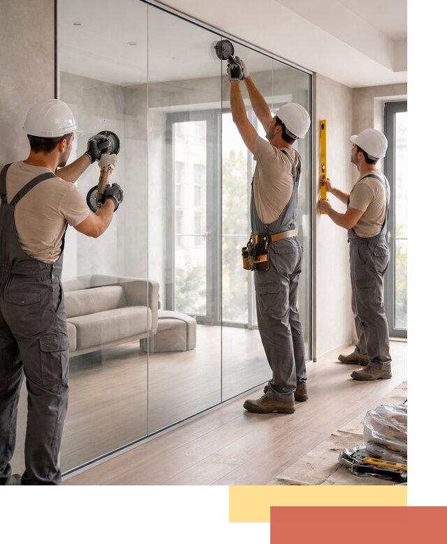 Перегородки из закаленного стекла в Коврове для офисов и квартир