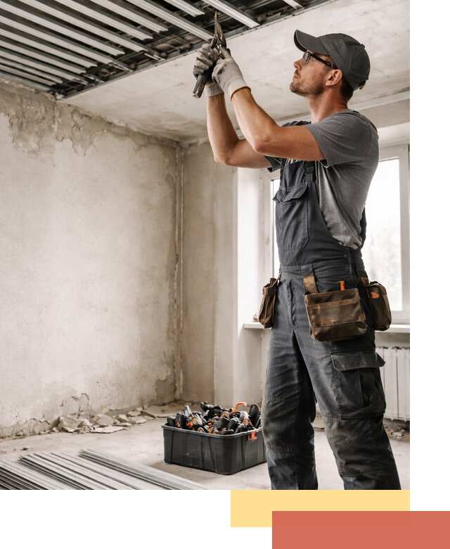 Демонтаж реечного потолка в Коврове быстро и аккуратно