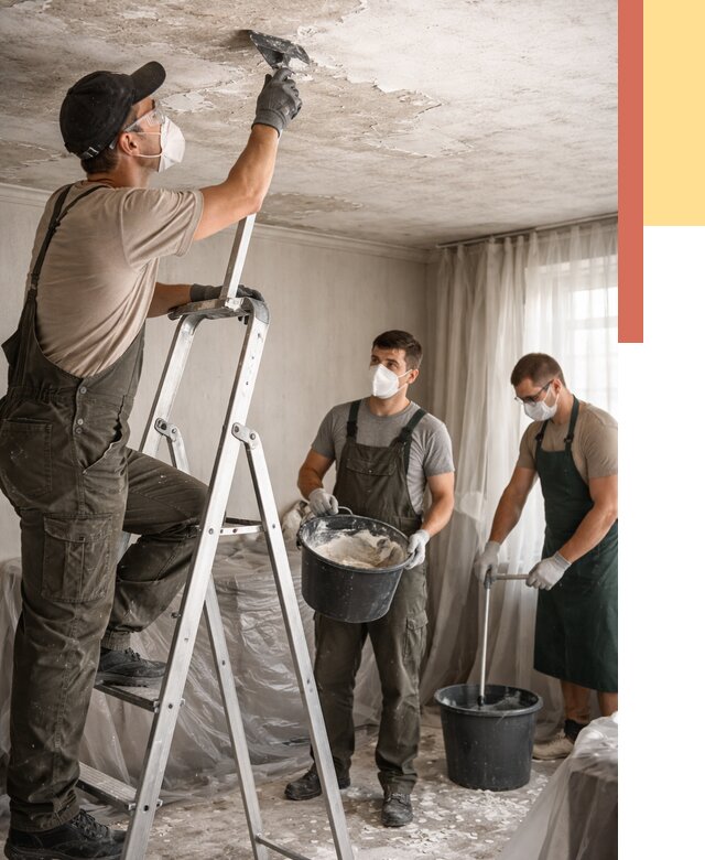 Удаление побелки с потолка в Коврове от 2558 руб. быстро и недорого | ОТДЕЛОЧНИК-Квр