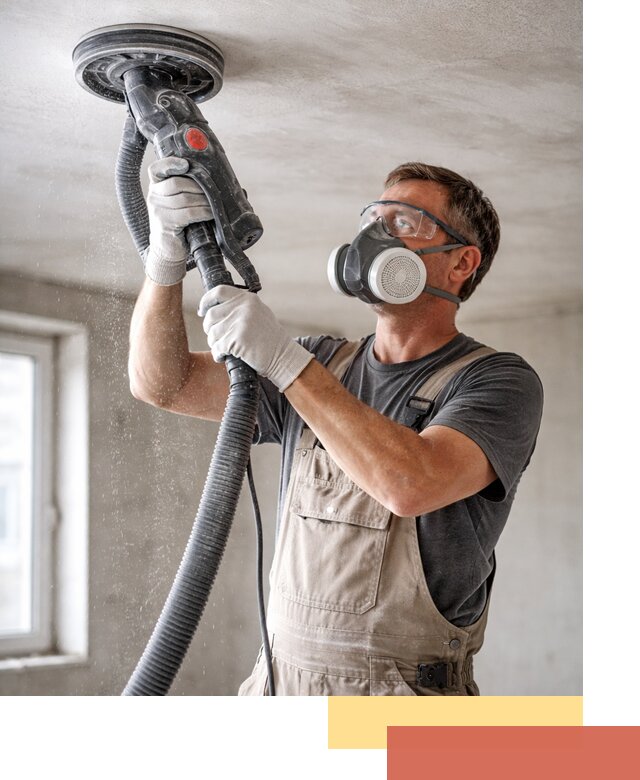 Шлифовка потолка в Коврове — качественная подготовка под отделку