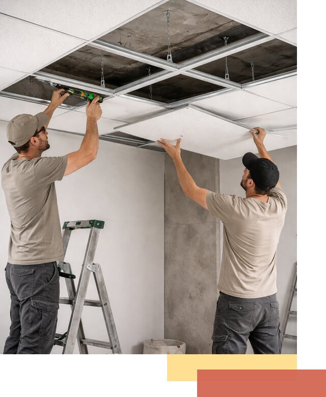 Монтаж потолка Армстронг под ключ в Коврове
