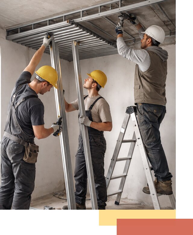 Монтаж реечного потолка под ключ в Коврове